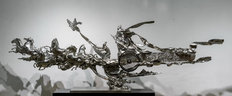 雕塑作品《丝路开拓—-穆王西巡》 雕塑作品《丝路开拓—-穆王西巡》