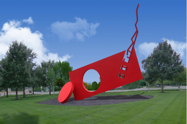 长河举帆不锈钢雕塑