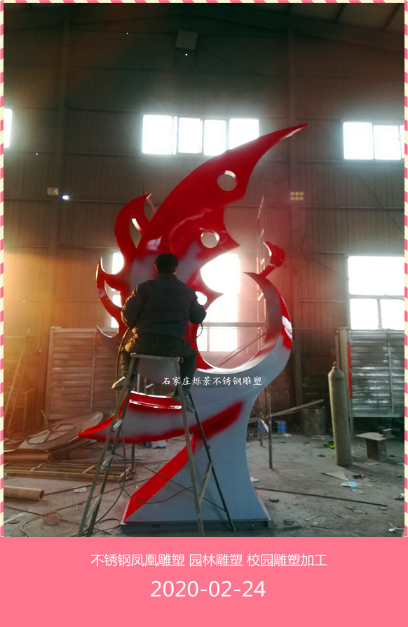 不锈钢凤凰雕塑4