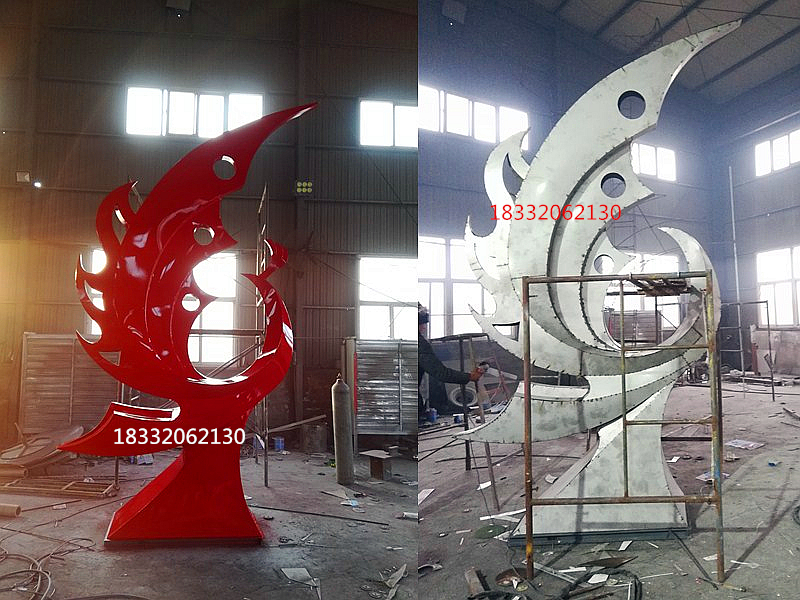 江西新余不锈钢抽象凤凰雕塑制作厂家