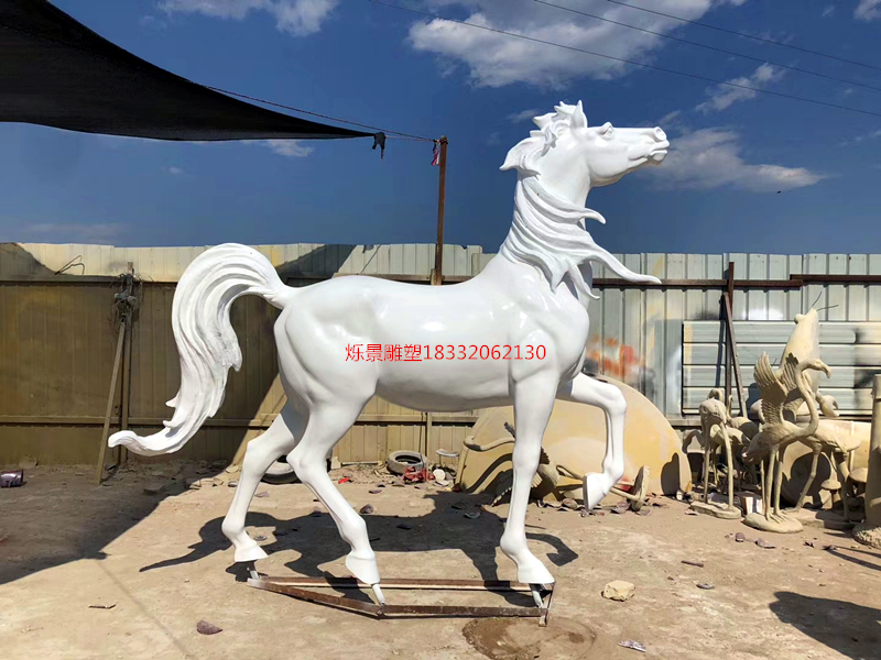 玻璃钢园林景观马雕塑