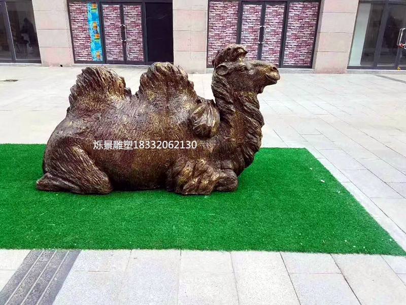铸铜骆驼雕塑，菏泽骆驼雕塑图片2