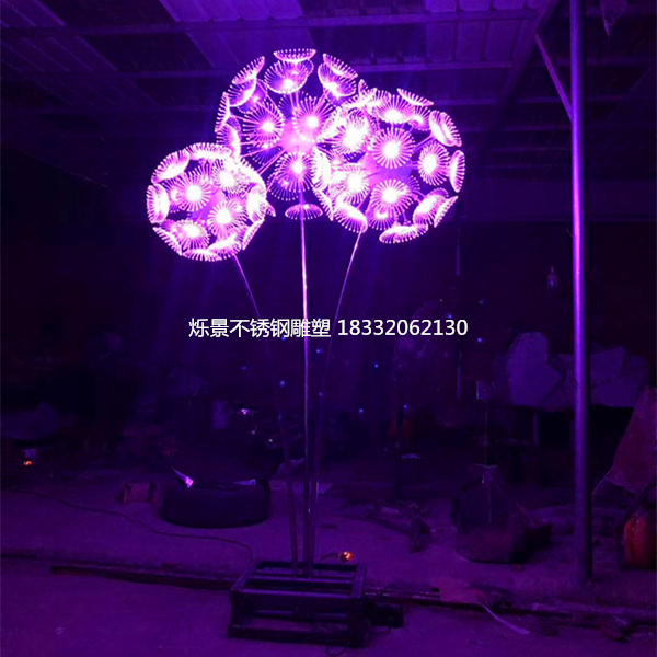 户外发光蒲公英灯2