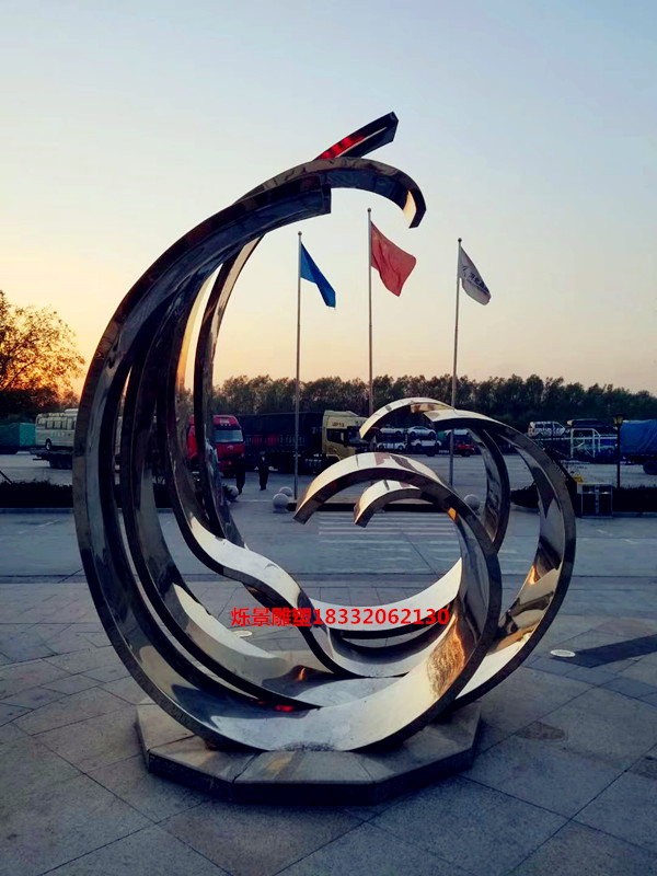 杭州景观不锈钢抽象雕塑1