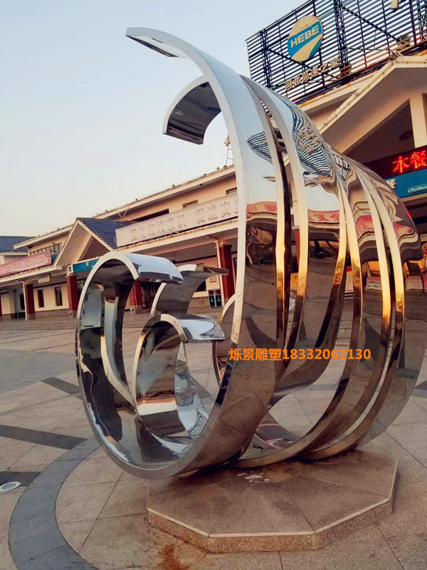 杭州景观不锈钢抽象雕塑2