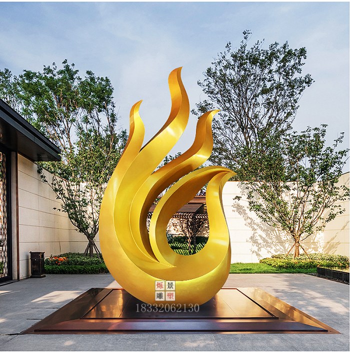 小区不锈钢凤凰雕塑