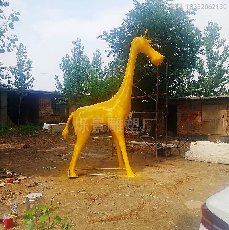 不锈钢长颈鹿雕塑，锻造不锈钢雕塑，动物不锈钢雕塑价格
